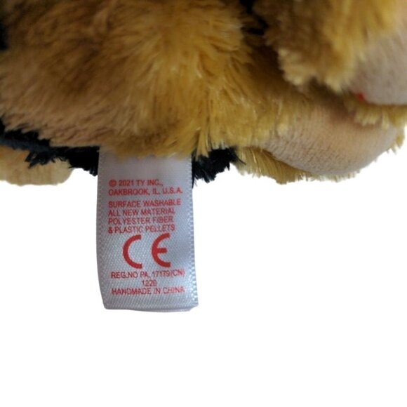 Ty Beanie Boo Spirit Black Brown German Shepherd Dog Stuffed Animal 2021 6.5" - Picture 6 of 6